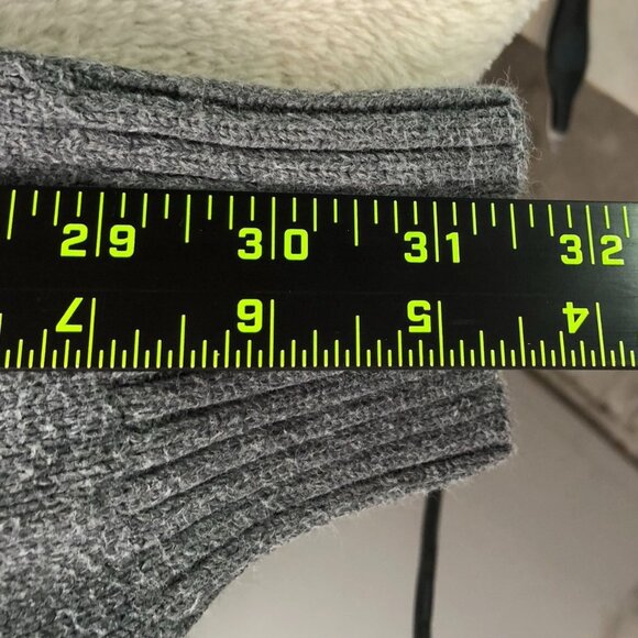 Polo Ralph Lauren Mens Sweater Medium Pullover Mock Neck Cotton Gray Knit Cozy - Picture 6 of 12